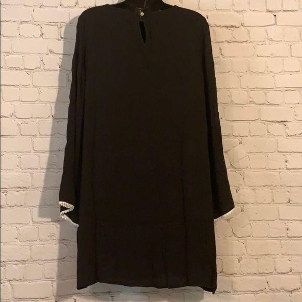 Shop the Trends Black Cream Embroider Tunic Dress - Picture 4 of 10